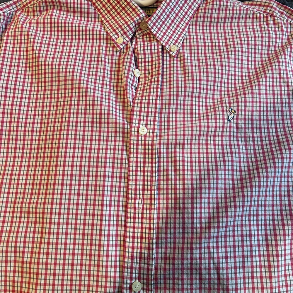 Men's Mobile Bay Red Checkered Shirt
